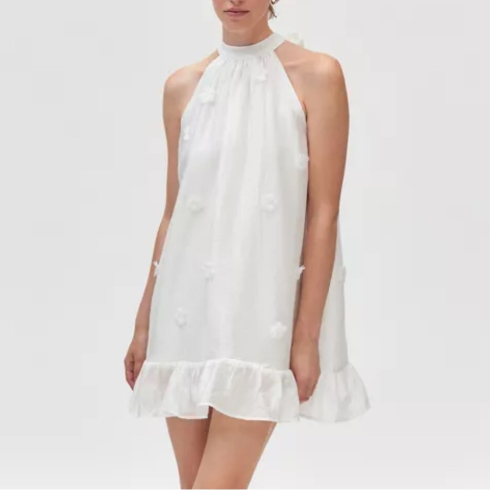 Sister Jane Cali Flower High Neck Halter Dress